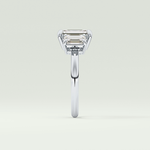 2.0 CT Emerald Cut Three Stone Lab-Grown Diamond Engagement Ring 16