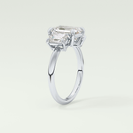 2.0 CT Emerald Cut Three Stone Lab-Grown Diamond Engagement Ring 17