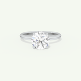 1.5 CT Round Cut Solitaire Lab-Grown Diamond Engagement Ring