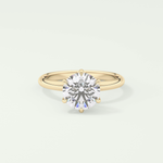 1.5 CT Round Cut Solitaire Lab-Grown Diamond Engagement Ring 1