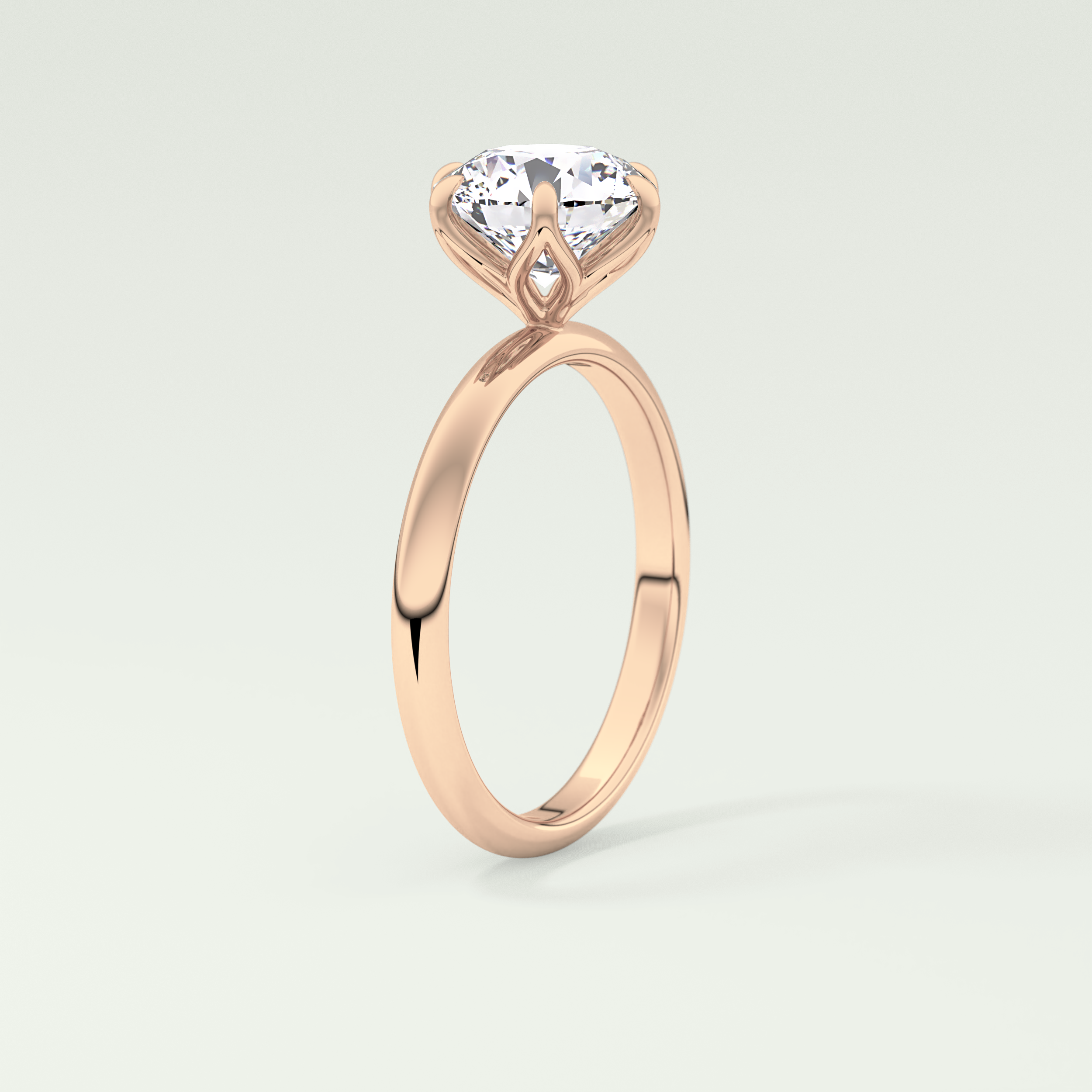 1.5 CT Round Cut Solitaire Lab-Grown Diamond Engagement Ring 11