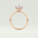 1.5 CT Round Cut Solitaire Lab-Grown Diamond Engagement Ring 12