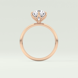 1.5 CT Round Cut Solitaire Lab-Grown Diamond Engagement Ring 12