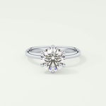 1.5 CT Round Cut Solitaire Lab-Grown Diamond Engagement Ring 13