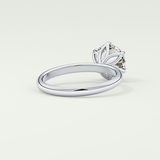 1.5 CT Round Cut Solitaire Lab-Grown Diamond Engagement Ring 14