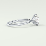 1.5 CT Round Cut Solitaire Lab-Grown Diamond Engagement Ring 15
