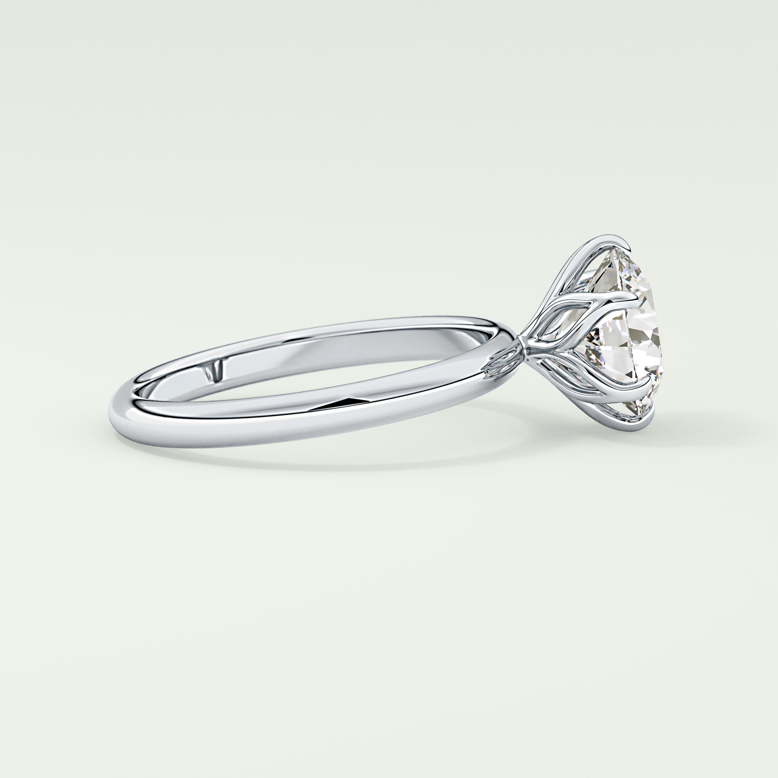 1.5 CT Round Cut Solitaire Lab-Grown Diamond Engagement Ring 15