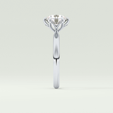 1.5 CT Round Cut Solitaire Lab-Grown Diamond Engagement Ring 16