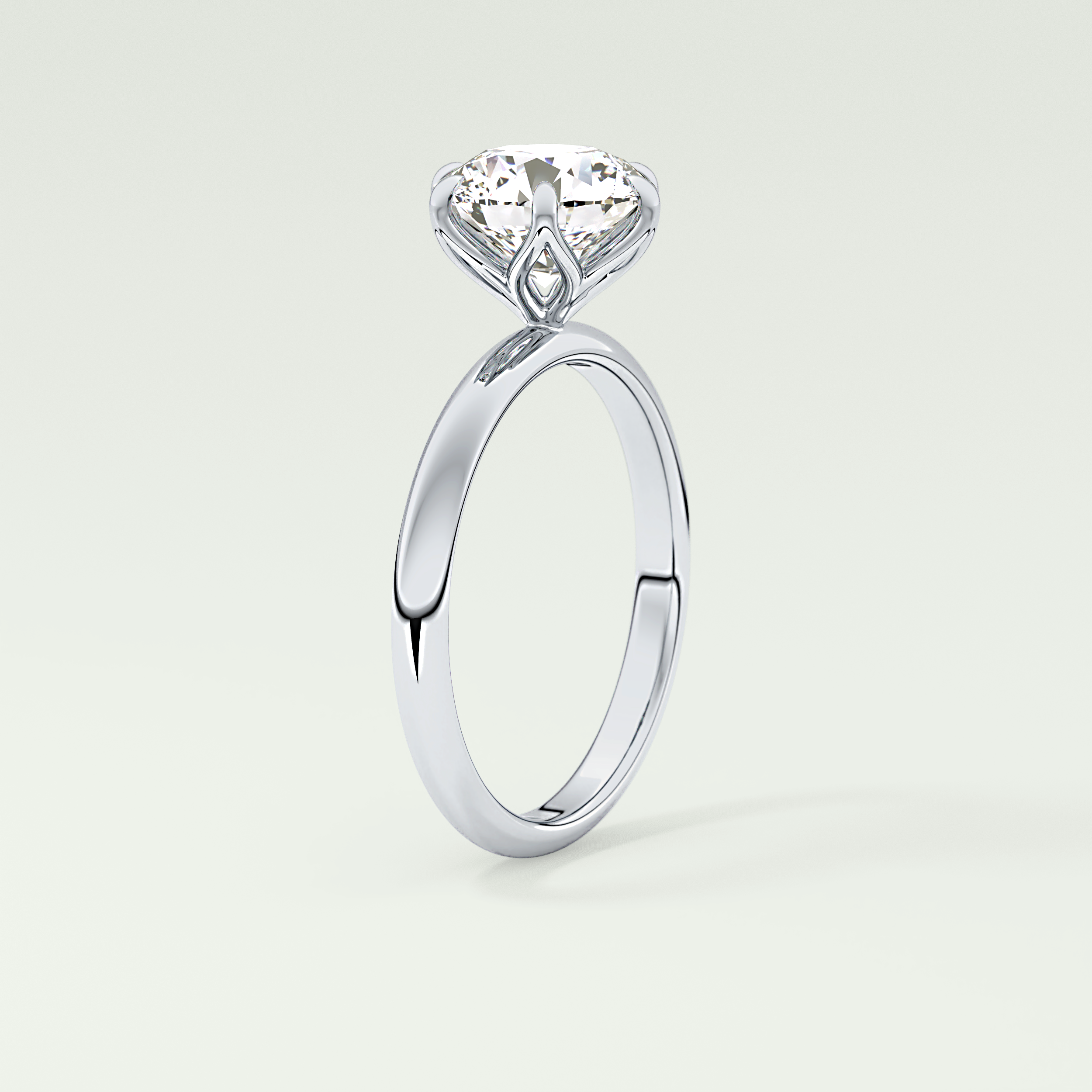 1.5 CT Round Cut Solitaire Lab-Grown Diamond Engagement Ring 17