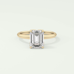 1.75 CT Emerald Cut Solitaire Lab-Grown Diamond Engagement Ring 1