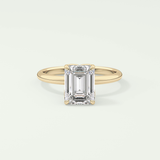 1.75 CT Emerald Cut Solitaire Lab-Grown Diamond Engagement Ring 1