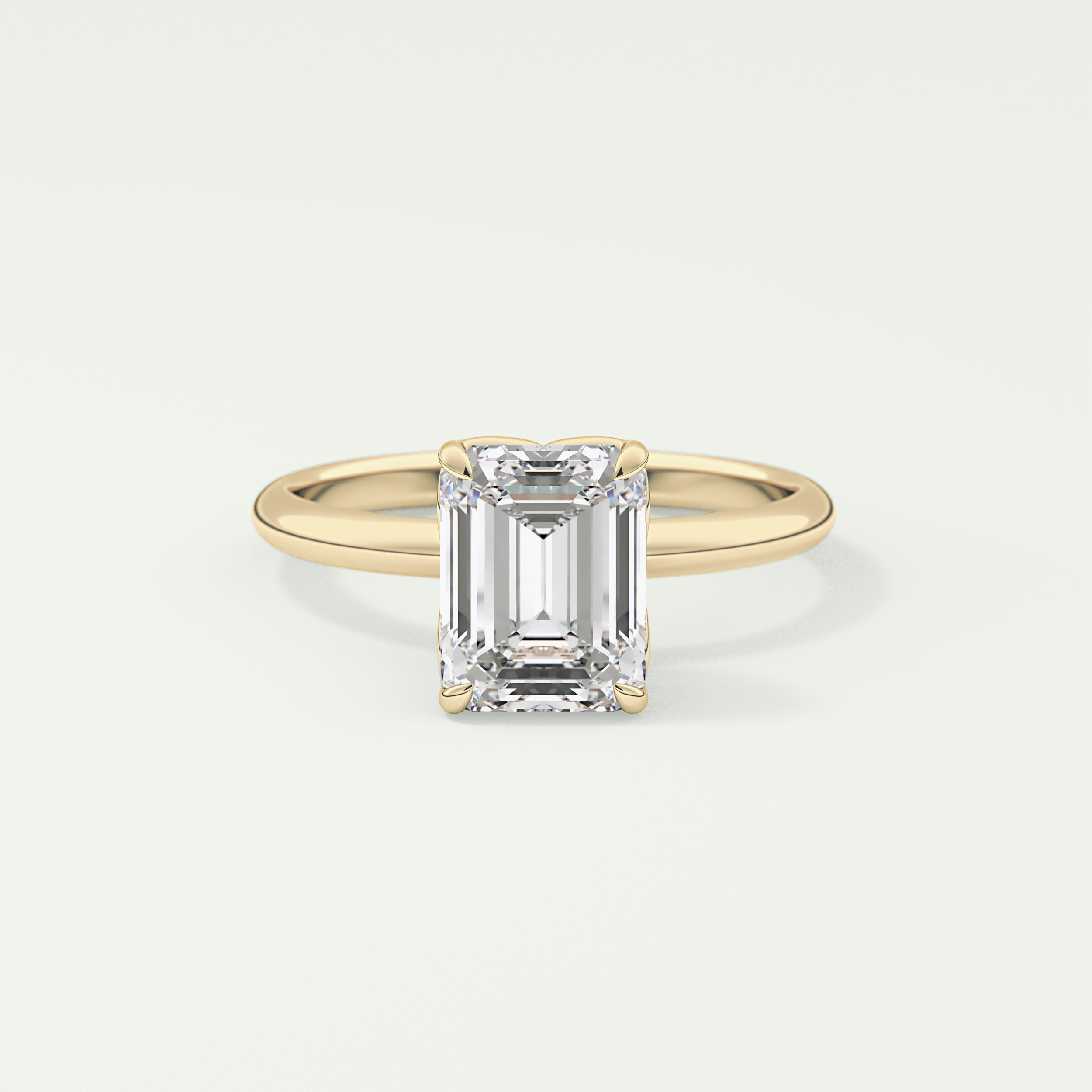 1.75 CT Emerald Cut Solitaire Lab-Grown Diamond Engagement Ring 1