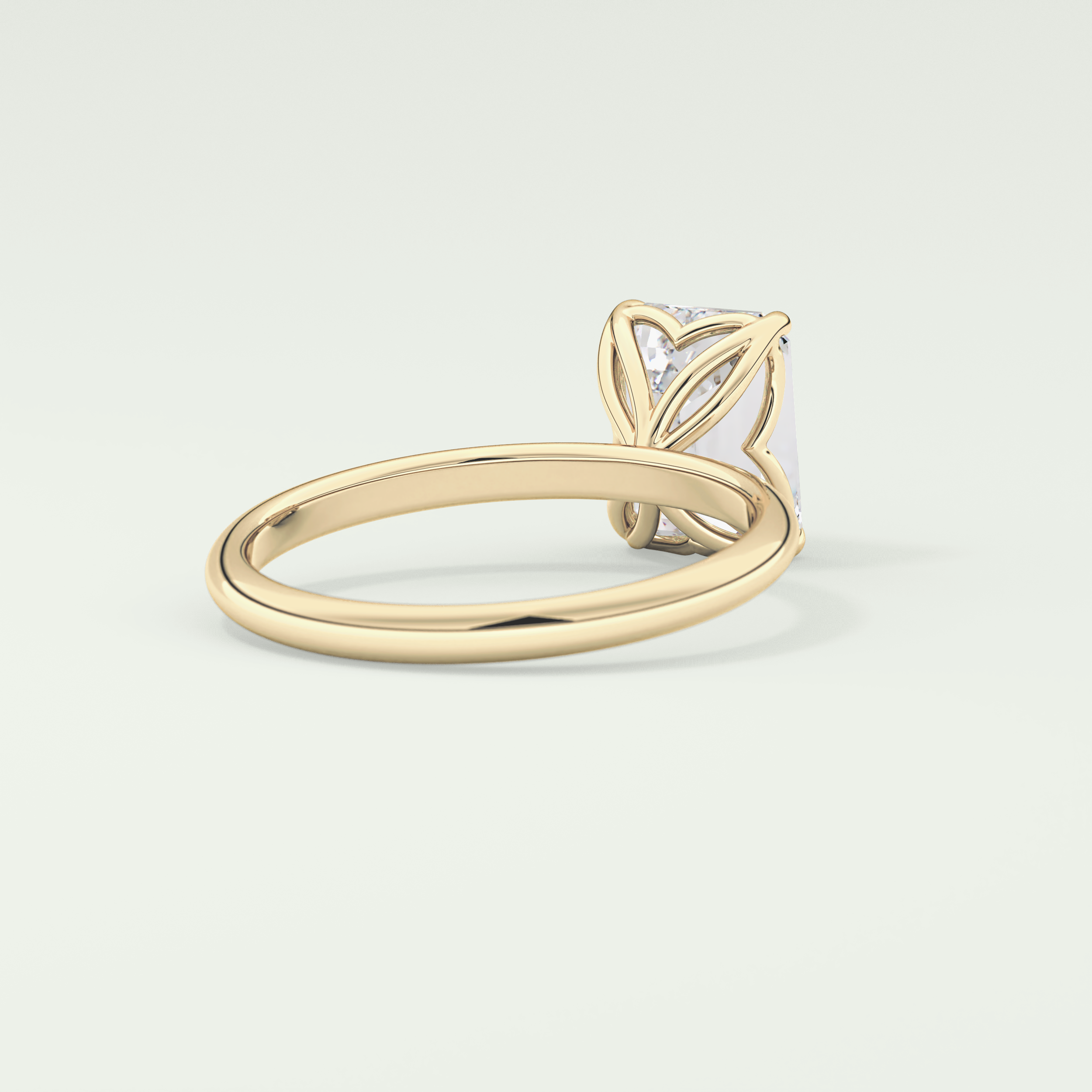 1.75 CT Emerald Cut Solitaire Lab-Grown Diamond Engagement Ring 2