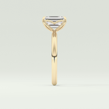 1.75 CT Emerald Cut Solitaire Moissanite Engagement Ring