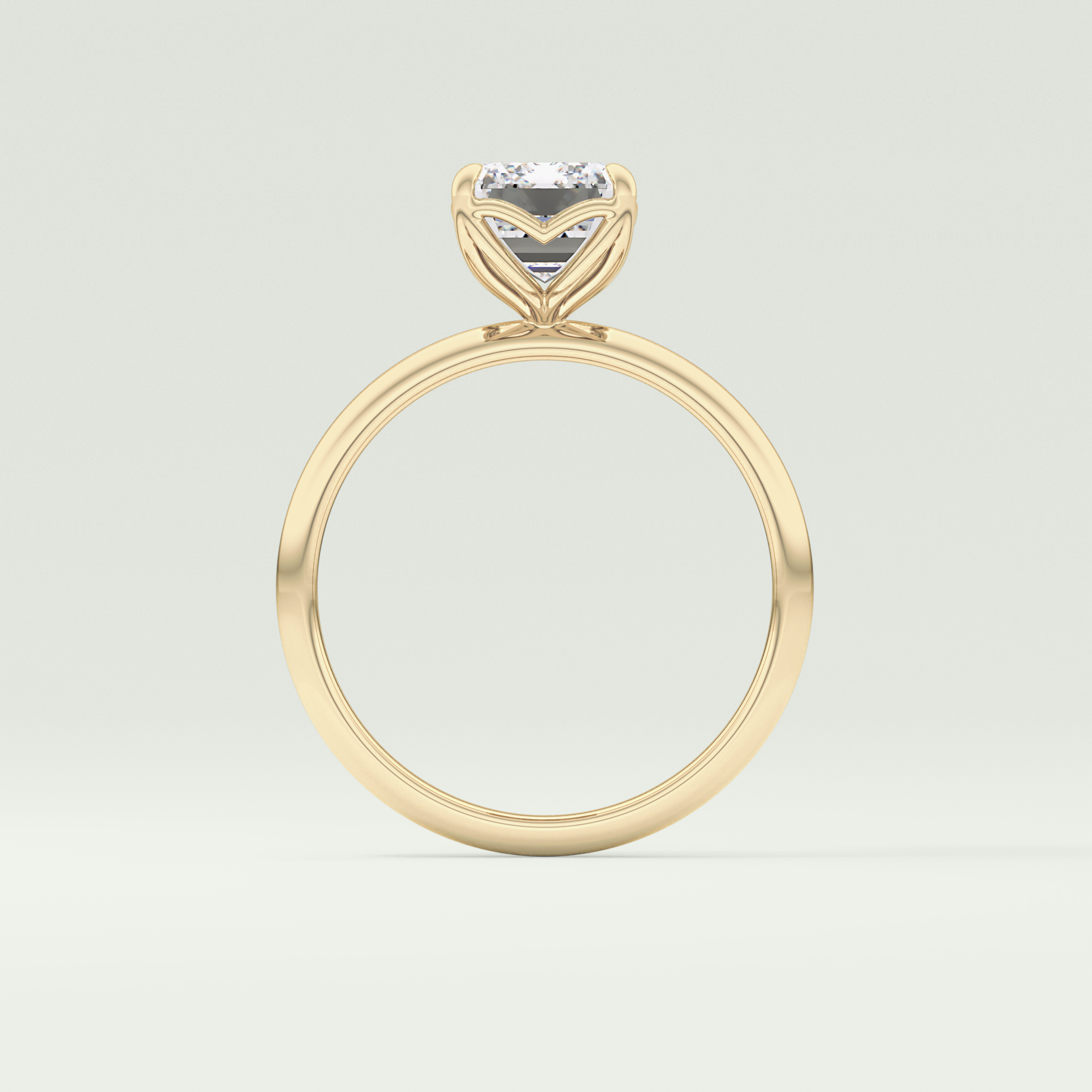 1.75 CT Emerald Cut Solitaire Lab-Grown Diamond Engagement Ring 6