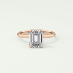 1.75 CT Emerald Cut Solitaire Lab-Grown Diamond Engagement Ring 7