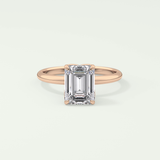 1.75 CT Emerald Cut Solitaire Lab-Grown Diamond Engagement Ring 7