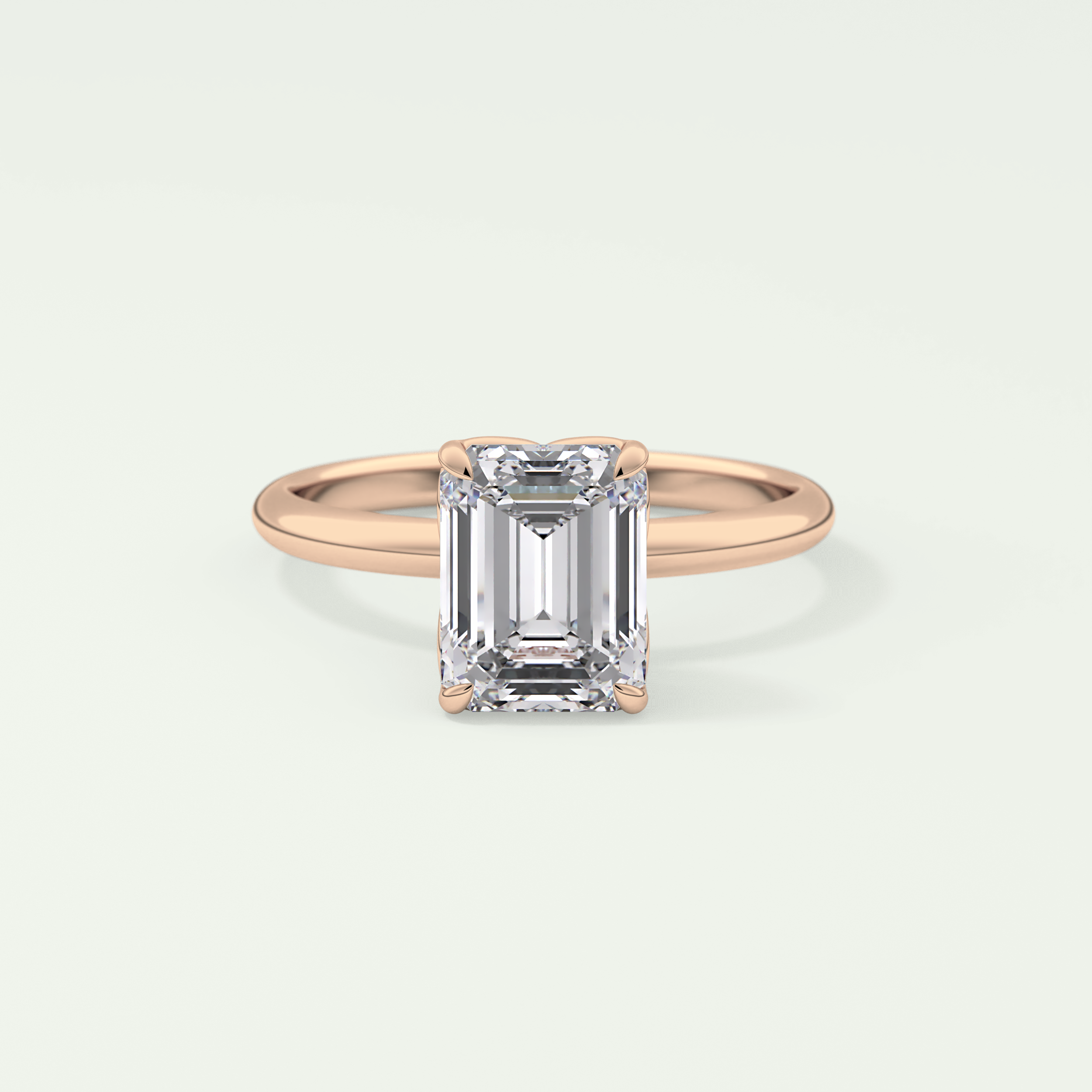 1.75 CT Emerald Cut Solitaire Lab-Grown Diamond Engagement Ring 7