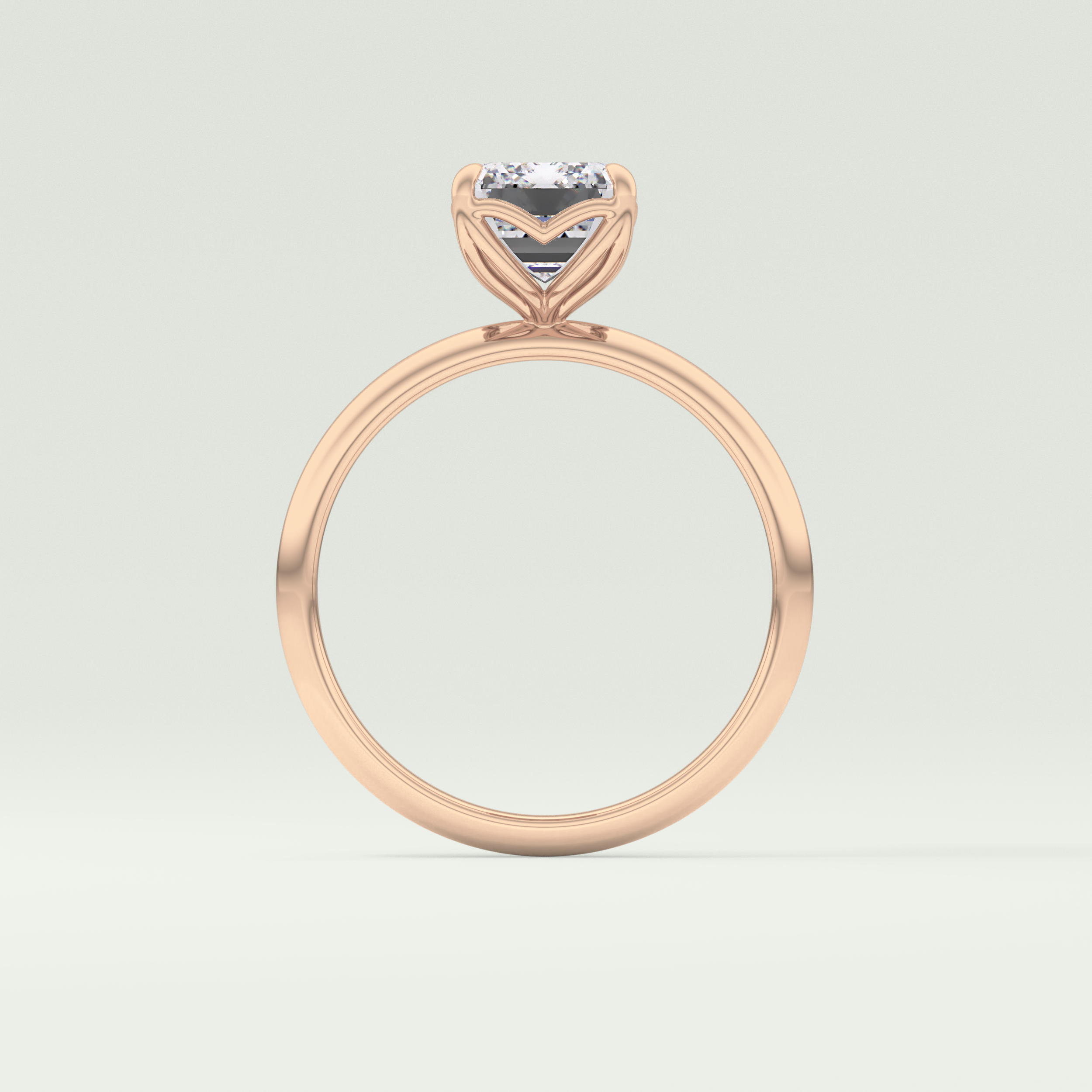 1.75 CT Emerald Cut Solitaire Lab-Grown Diamond Engagement Ring 12