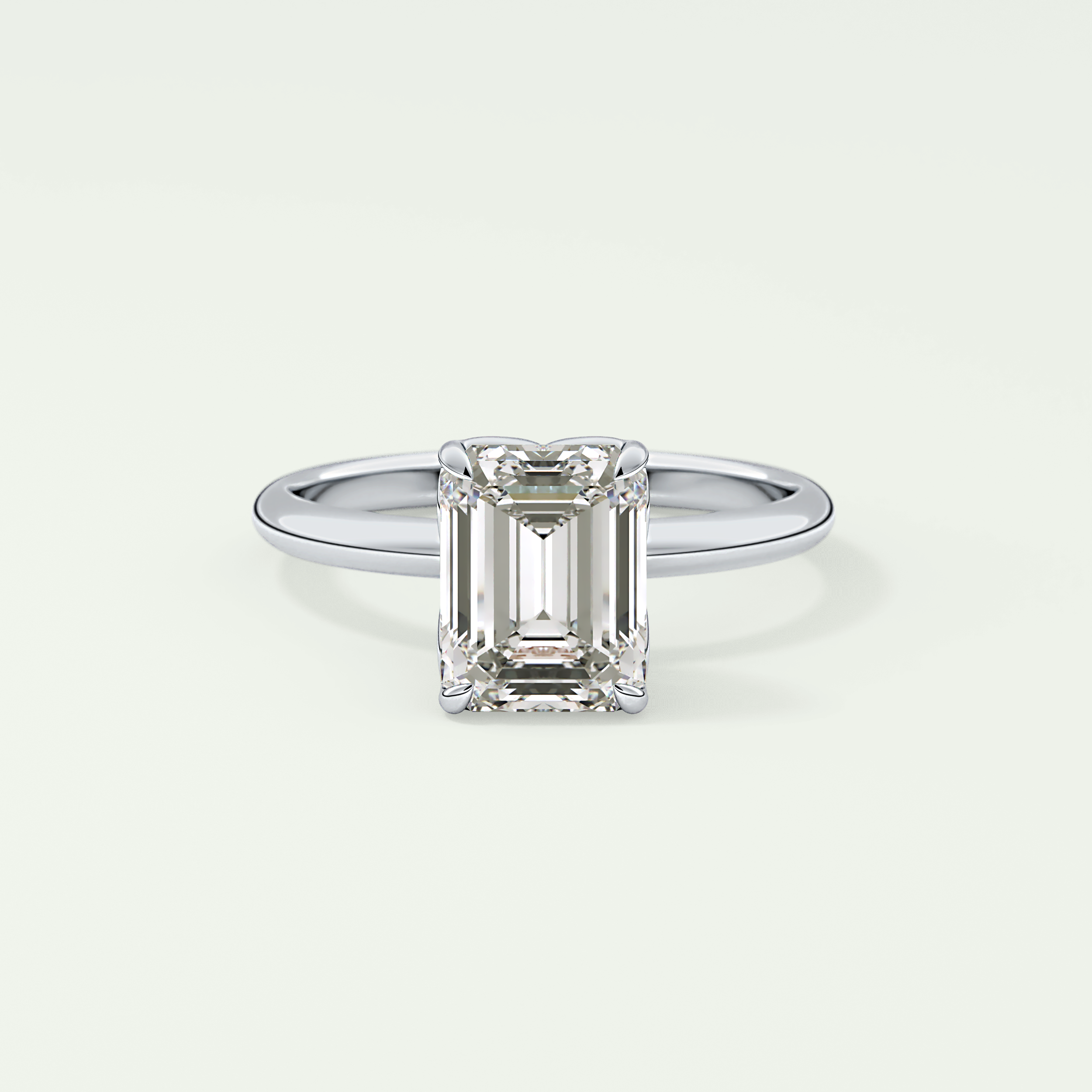 1.75 CT Emerald Cut Solitaire Lab-Grown Diamond Engagement Ring 13