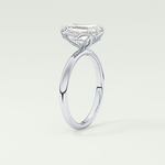 1.75 CT Emerald Cut Solitaire Moissanite Engagement Ring