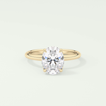 1.5 CT Oval Cut Solitaire Lab-Grown Diamond Engagement Ring 1