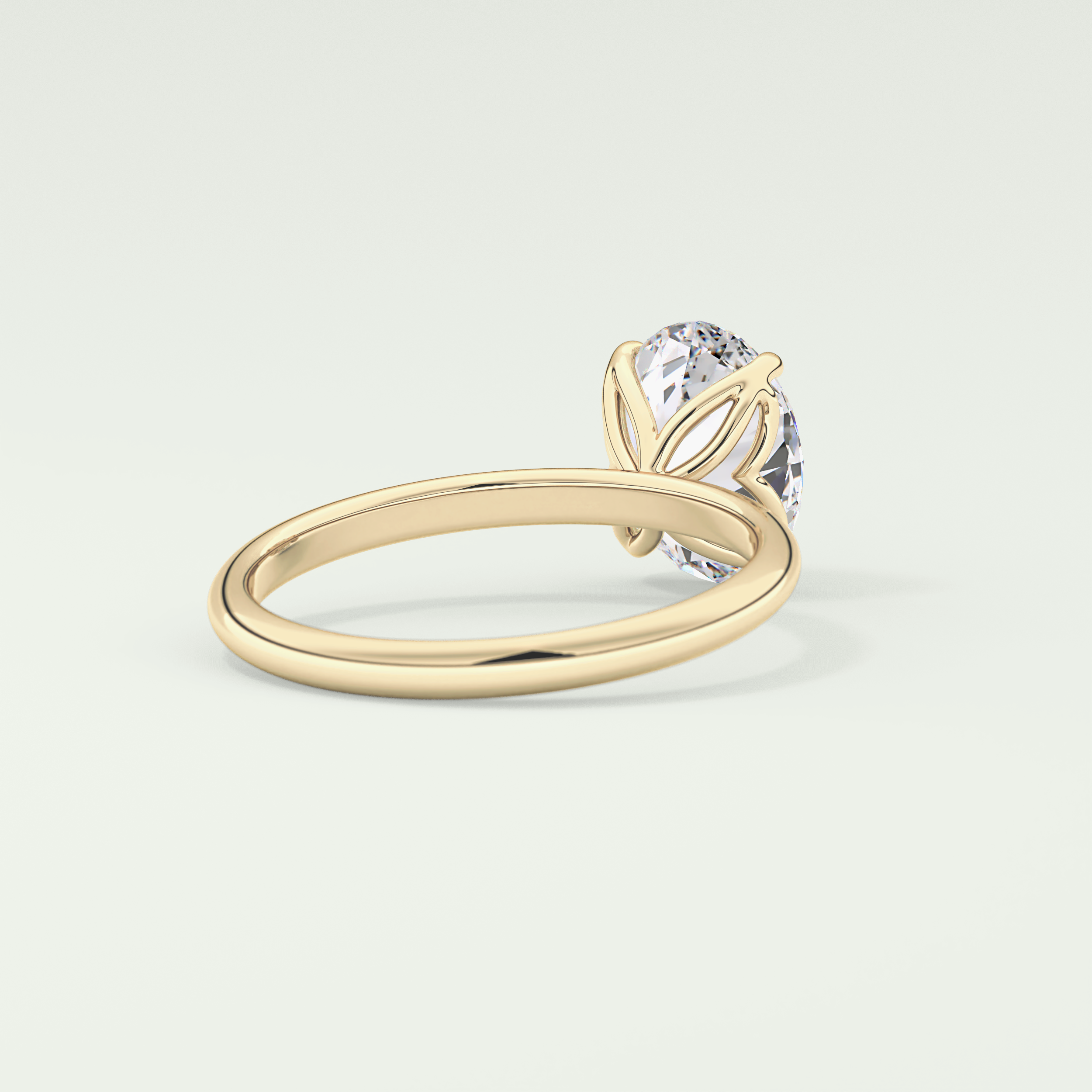 1.5 CT Oval Cut Solitaire Lab-Grown Diamond Engagement Ring 2
