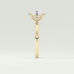 1.5 CT Oval Cut Solitaire Lab-Grown Diamond Engagement Ring 4