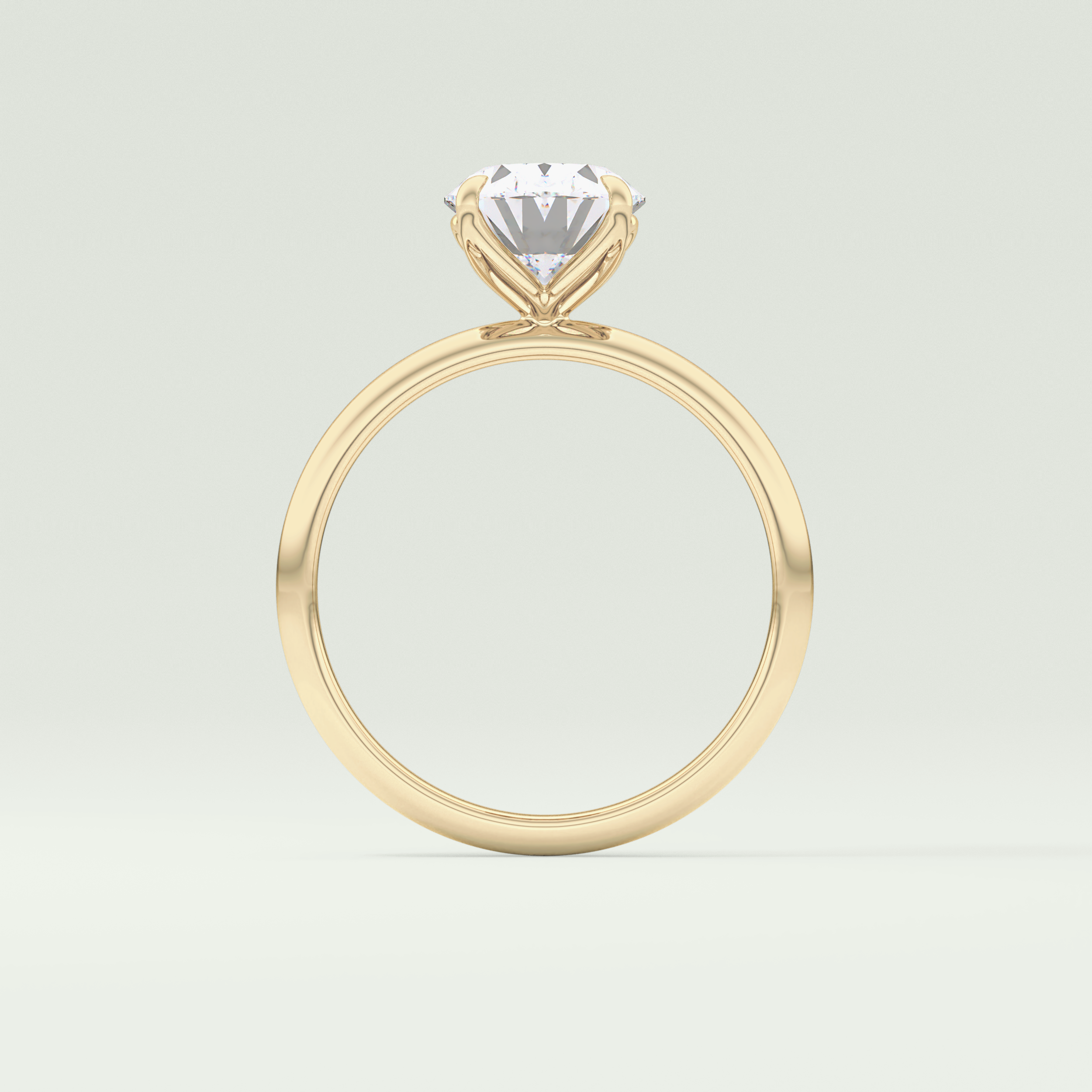 1.5 CT Oval Cut Solitaire Lab-Grown Diamond Engagement Ring 6