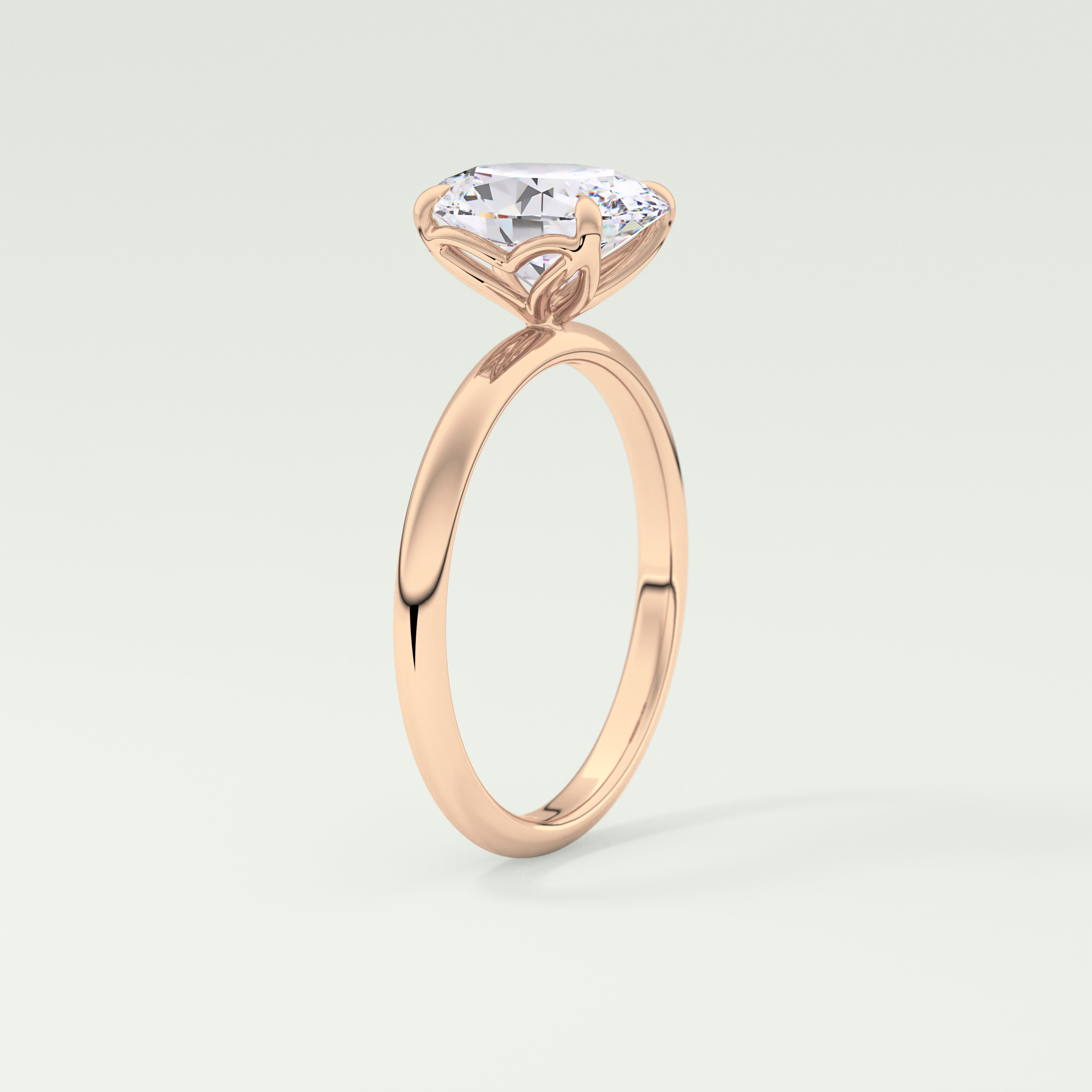 1.5 CT Oval Cut Solitaire Lab-Grown Diamond Engagement Ring 11