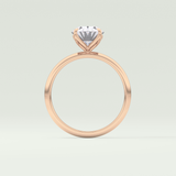 1.5 CT Oval Cut Solitaire Lab-Grown Diamond Engagement Ring 12