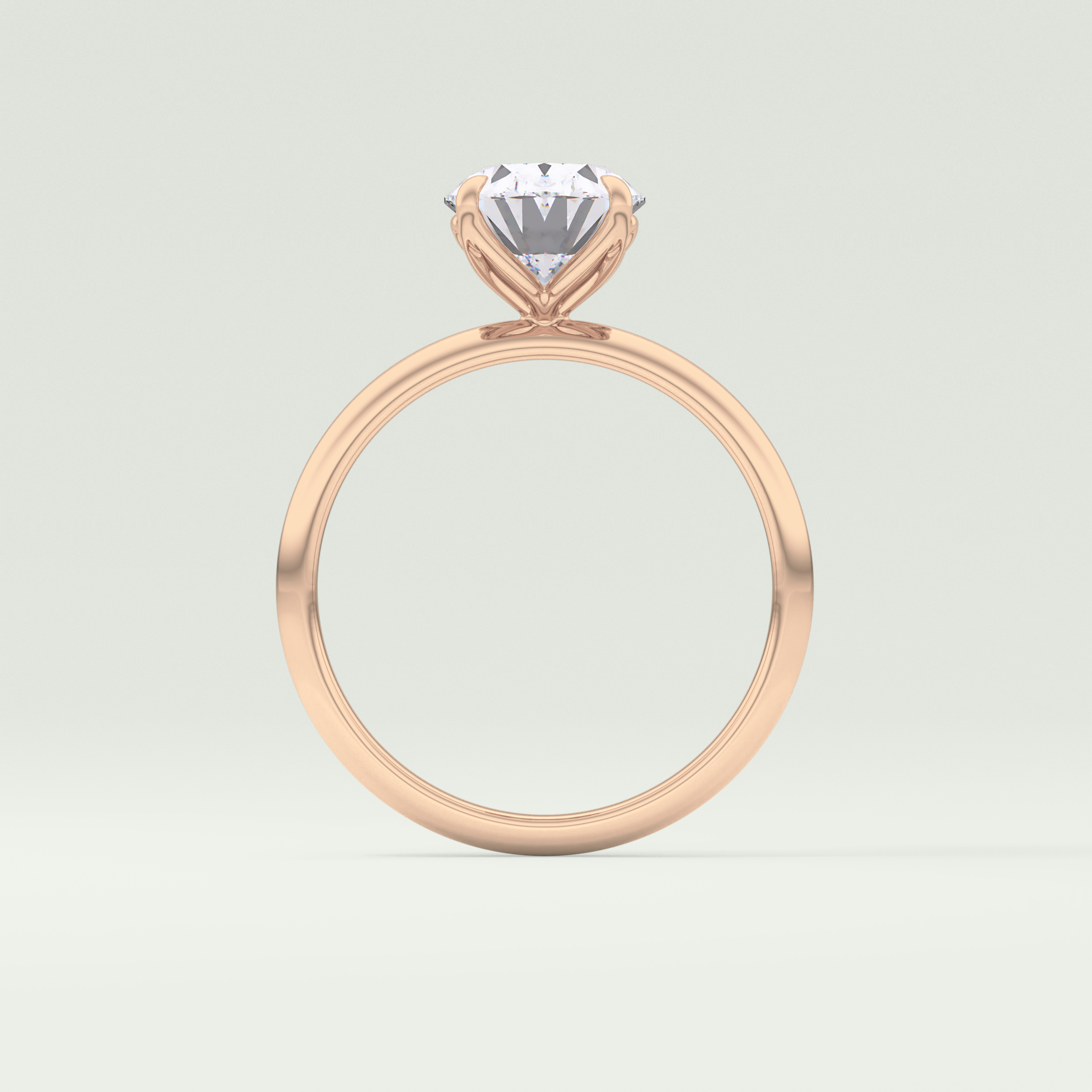 1.5 CT Oval Cut Solitaire Lab-Grown Diamond Engagement Ring 12