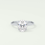 1.5 CT Oval Cut Solitaire Lab-Grown Diamond Engagement Ring 13