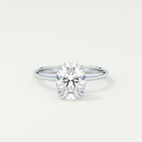 1.5 CT Oval Cut Solitaire Lab-Grown Diamond Engagement Ring 13
