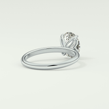 1.5 CT Oval Cut Solitaire Lab-Grown Diamond Engagement Ring 14