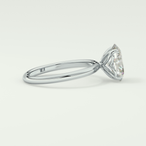1.5 CT Oval Cut Solitaire Lab-Grown Diamond Engagement Ring 15