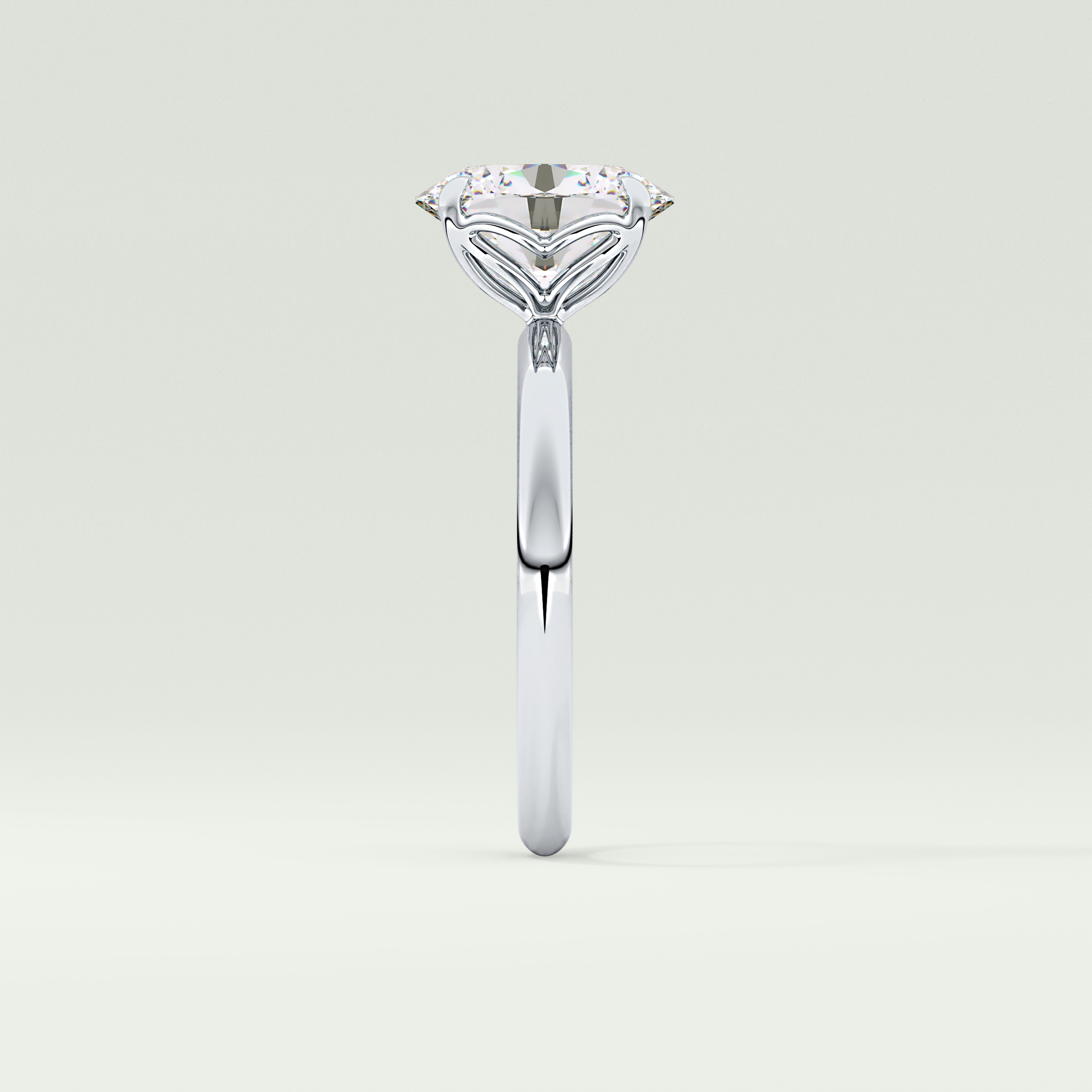 1.5 CT Oval Cut Solitaire Lab-Grown Diamond Engagement Ring 16