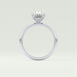 1.5 CT Oval Cut Solitaire Lab-Grown Diamond Engagement Ring 18