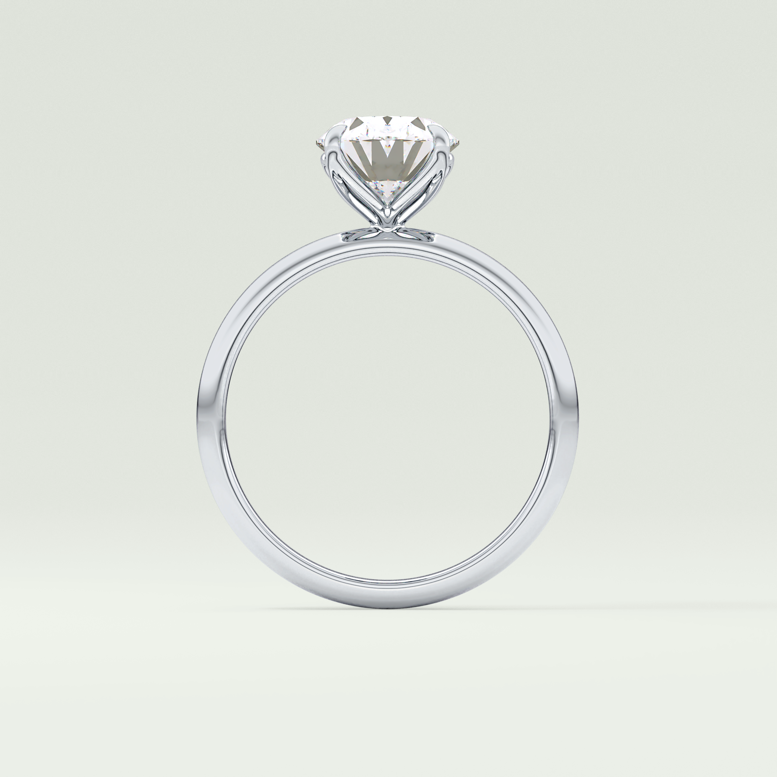 1.5 CT Oval Cut Solitaire Lab-Grown Diamond Engagement Ring 18