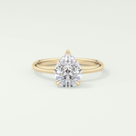 2.0 CT Pear Cut Solitaire Lab-Grown Diamond Engagement Ring 1