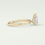 2.0 CT Pear Cut Solitaire Lab-Grown Diamond Engagement Ring 3