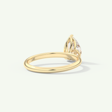 2.0 CT Pear Cut Solitaire Lab-Grown Diamond Engagement Ring