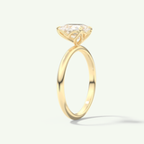 2.0 CT Pear Cut Solitaire Lab-Grown Diamond Engagement Ring