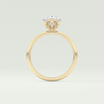 2.0 CT Pear Cut Solitaire Lab-Grown Diamond Engagement Ring 6