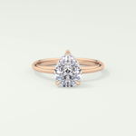 2.0 CT Pear Cut Solitaire Lab-Grown Diamond Engagement Ring 7