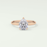 2.0 CT Pear Cut Solitaire Lab-Grown Diamond Engagement Ring 7
