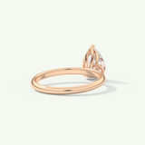 2.0 CT Pear Cut Solitaire Lab-Grown Diamond Engagement Ring