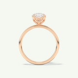 2.0 CT Pear Cut Solitaire Lab-Grown Diamond Engagement Ring