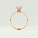 2.0 CT Pear Cut Solitaire Lab-Grown Diamond Engagement Ring 12