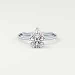 2.0 CT Pear Cut Solitaire Lab-Grown Diamond Engagement Ring 13